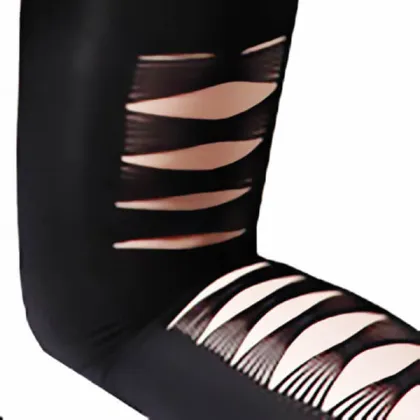 Sexy Black Thigh High Opaque Microfiber Stockings