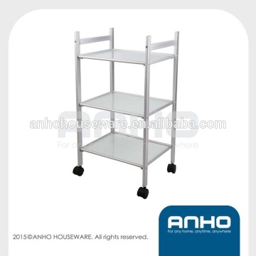 Novel design iron floor 3-tier glass storage rack