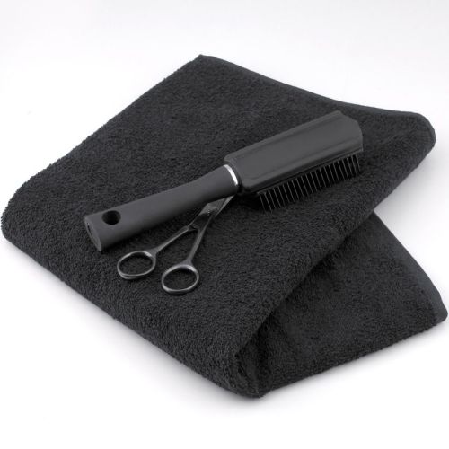 100% cotton bleach proof black salon towels