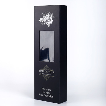 Hair extension paper box with magnetic closure