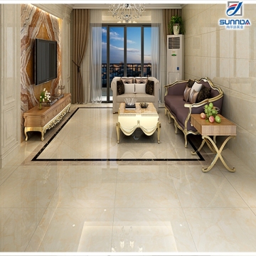 600X600mm High glossy Yellow Color Marble Copy Glazed Porcelain Polished Floor Tiles with 3D-Inkjet Design house decoration