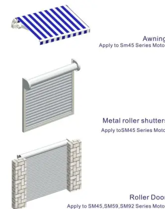 smart somfy tubular motor/ manual tubular motor