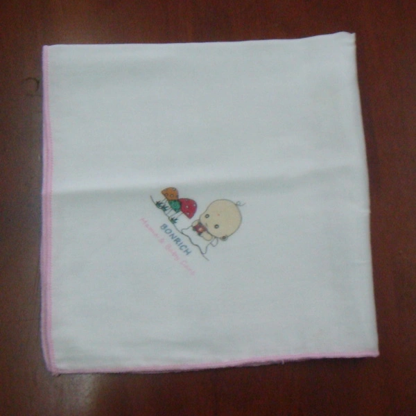 Logo Printed Bamboo Cotton Muslin Face Cleansing Cloths