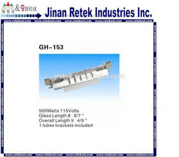 1 tubes brackets included glass tube defrost heaters