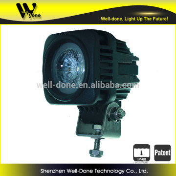 ISO9001 certificated factory direct offer Oledone hot IP68 2.2" 10W Square dirtbike LED working light