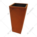 Rusty Garden Square Metal Planter