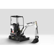 Mini Excavator with Bucket Wheel Attachment