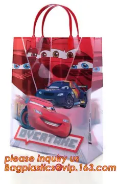 Cartoon gift bag plastic toy bag pp shopping bag, cartoon tote shopping bag, Potable Cute cartoon animals foldable Bags Eco Reus