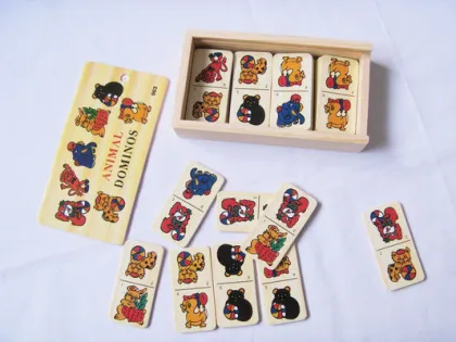 Wooden Domino Toys, Wooden Educational Toys