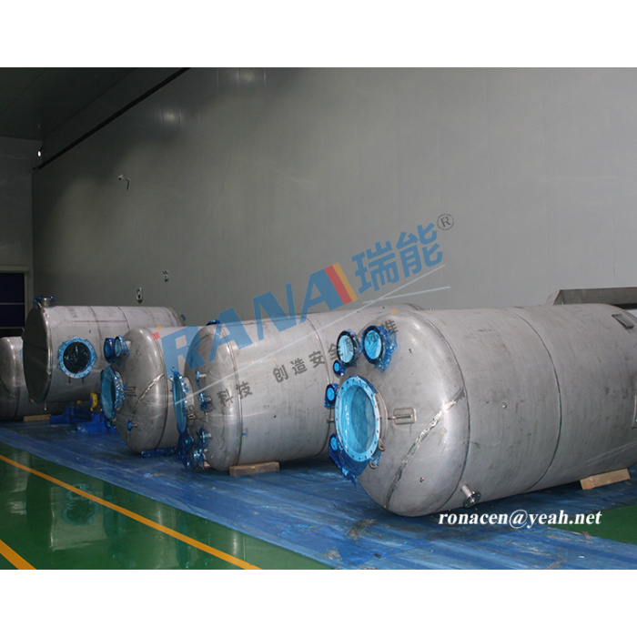 Абліцаваныя PTFE ёмістасці для захоўвання салянай кіслаты