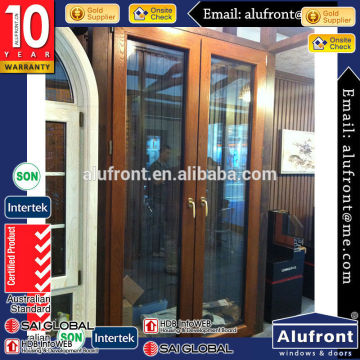 Customer's Design Aluminium Clad Wood French Door with Thermal Break Sysytem