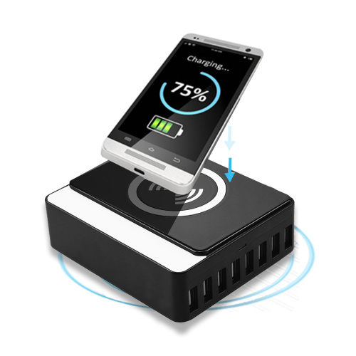 Multi Port USB Charger Smart QI Wireless Charger