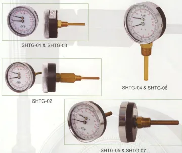 Dial 80mm Tridicator Gauge , Temperature Gauge For Hot Water Boilers