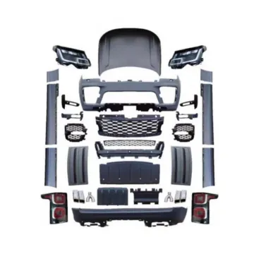 Car Body Kit for Land Rover Range Rover Vogue 2014-2017 to SVO - Front Rear Bumper with Grille, Headlights, Taillights, Hood