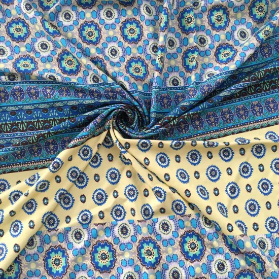 Modal cotton elastane print knitting jersey