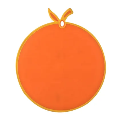 Colorful Plastic Apple Shape PE Cutting Board for Kitchen