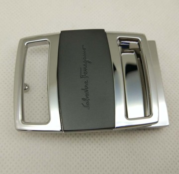 Silver Gold Yellow Copper Metal Buckle - Luxury Men's Brand Custom Logo for Bag Belt Shoes