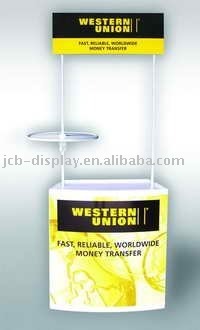 PVC white promotion counter promotion table