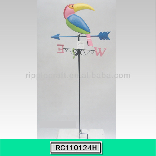 Beautiful Parrot Wrought Iron Wind Vane Wholesale