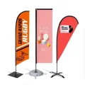 Billig anpassad logotyp utomhus National Beach Flag Banner