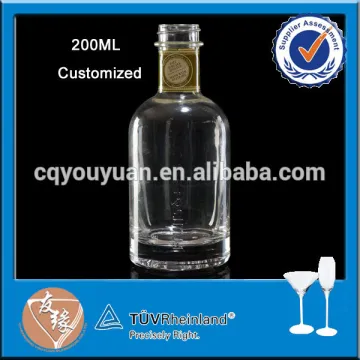 Unique stylish glass hand sanitizer bottle 200ml
