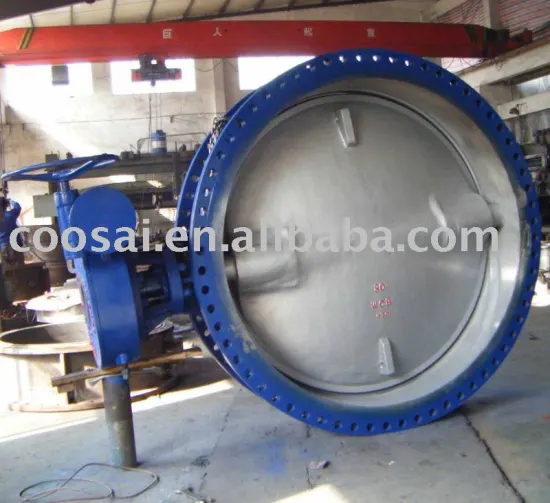 80 inch double eccentric flange butterfly valve