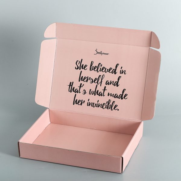 Eco-Friendly Pink Mailer Box for Luxury Gift Packaging
