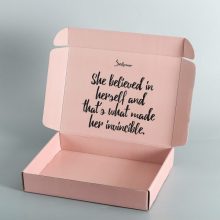 Eco-Friendly Pink Mailer Box for Luxury Gift Packaging