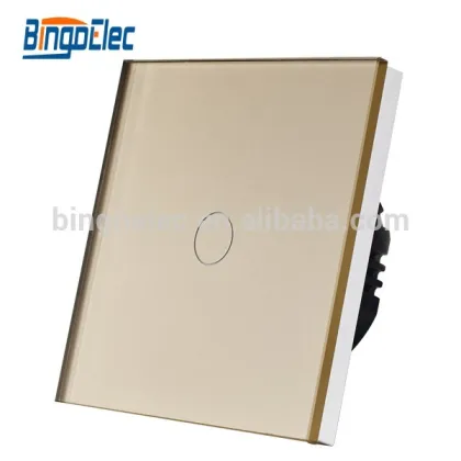 EU/UK type smart home switch,1gang 1way touch light sensor switch