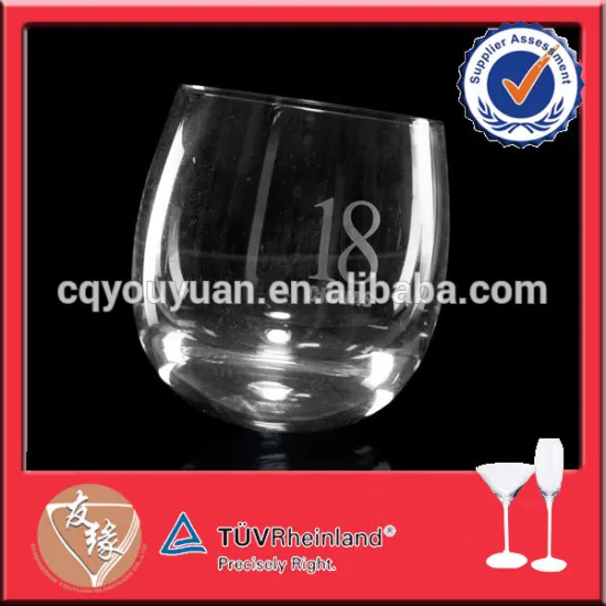 Gorgeous customized cold cut rim whiskey mug glass