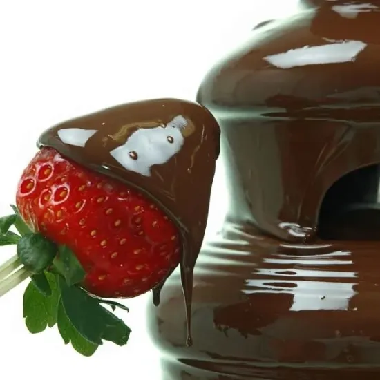 4 Layers Electric Chocolate Fountain Chocolate Melt with Heating Fondue Machine