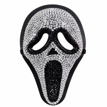 ماسک کامل Rhinestone Scream Ghost Halloween