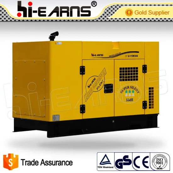 Super silent power 15KVA water cooled diesel generator set