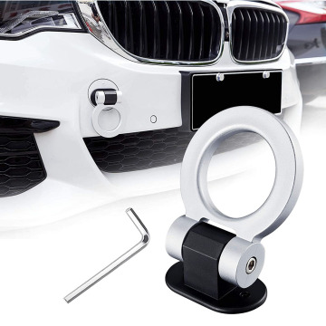 AUSO Trailer Hooks Sticker - Car Auto Rear/Front Trailer Simulation Racing Ring Towing Hook Decoration