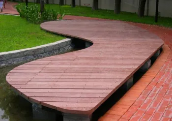 WPC solid outdoor decking  
