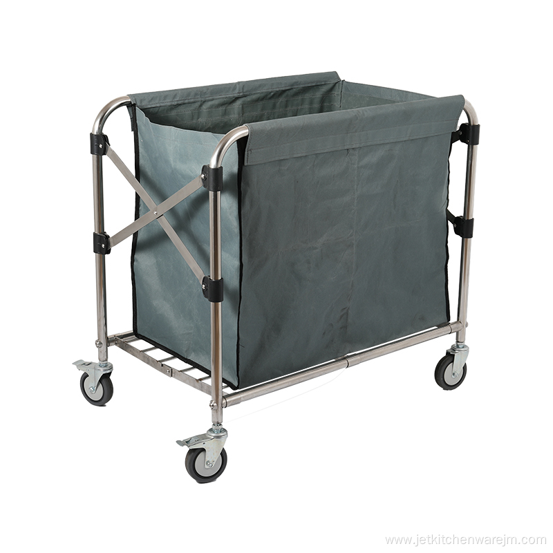 Stainless Steel Hotel Hospital Laundry Trolley Carts