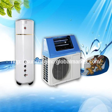 High cop 5.32 solar heat  pump water heater for home use