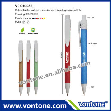 Promotional biodegradable ballpoint pens