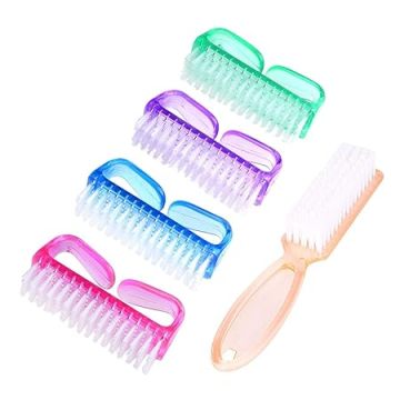 Professional Pedicure Kit: Handle Grip Nail Brush & Toe Scrub Cleaning Brushes for Detailed Nail & Foot Care