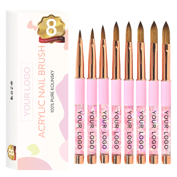 Cloverfei Pink Kolinsky acrylique Brosse