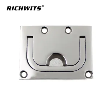 Rigging hardware boat door hatch pull flush lift ring recessed handle Stainless steel 316