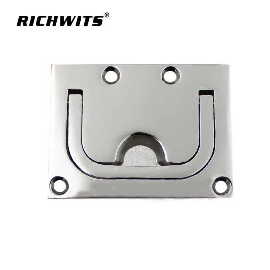 Rigging hardware boat door hatch pull flush lift ring recessed handle Stainless steel 316
