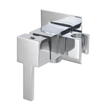 Handheld Square Brass Sprayer Bath Bidet Mixer Faucet with Hot Cold Valve