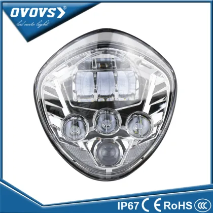 OVOVS 2016 new Headlight chrome black Vic-tory Motorcycle LED Headlights Kit