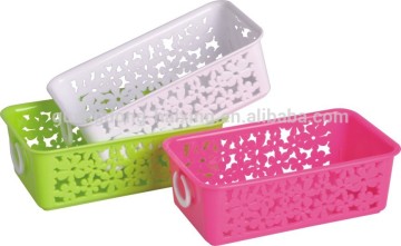 Eco-friendly PP material storage plastic utility basket with handle