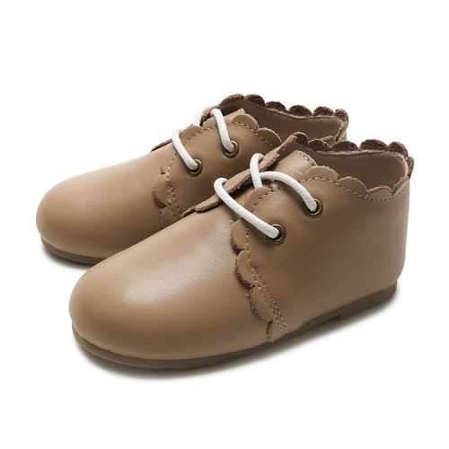 Оптовая детская оксфордская обувь мягкая кожа малыш