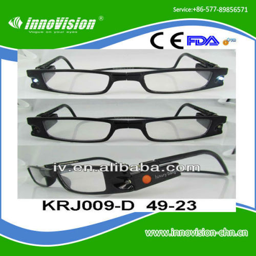 Hot selling 2013 new design folding magnetic LED reading glasses