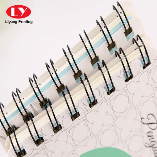 Aangepast dagelijks mooi notitieboek met plastic ring
