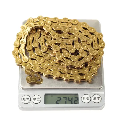 YBN BMX Mountain Bike Chain 10/11 Speed Gold Bicycle Chain