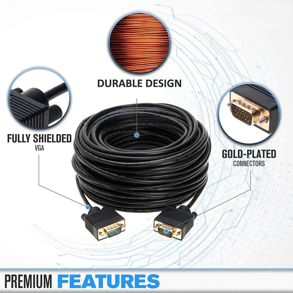 Vga Display Cord For Pc Projector Jpg